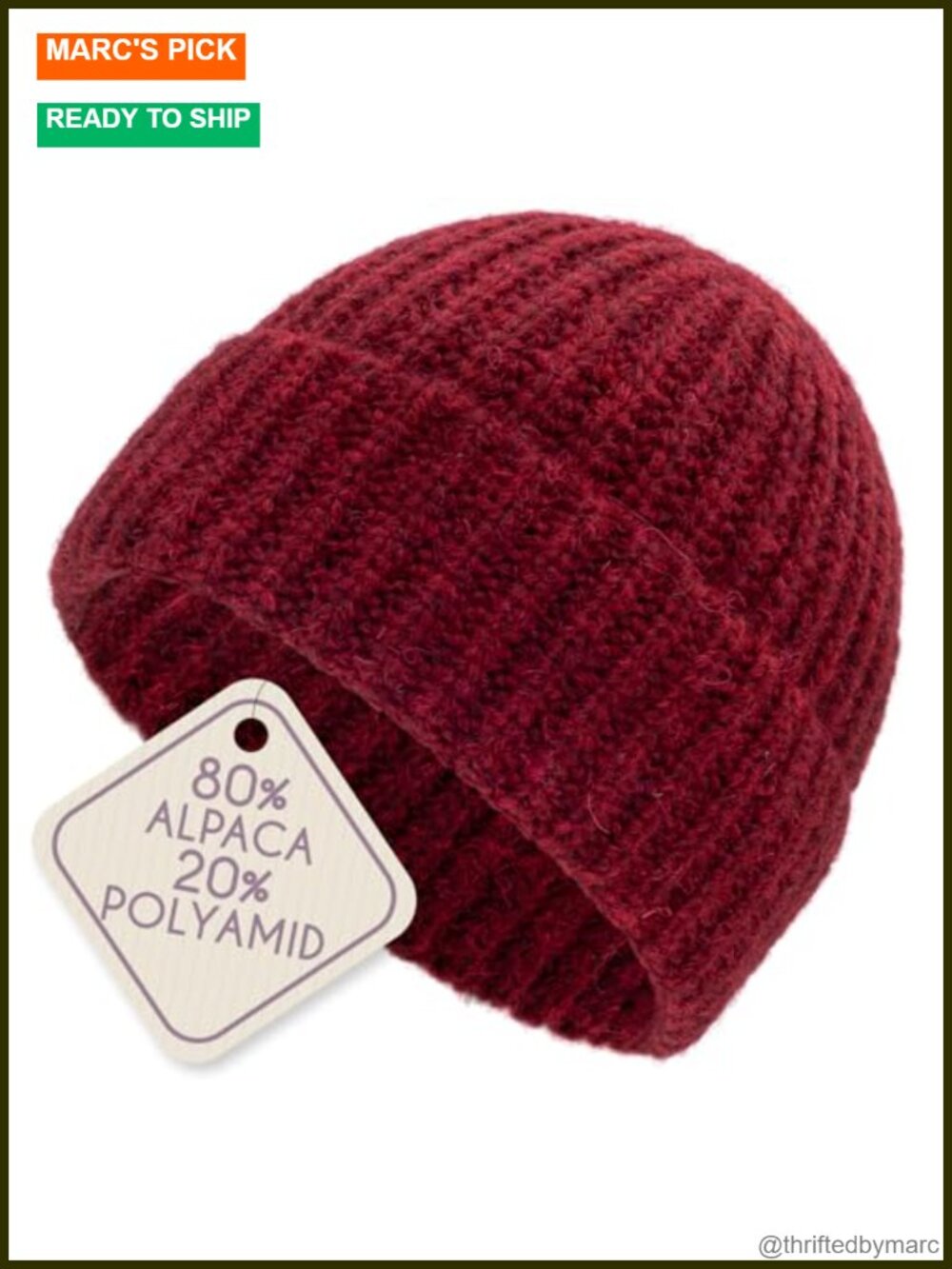Baby Alpaca Wool Super Air Beanie Unisex Knit Winter Hat